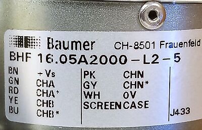 Baumer Electric BHF 16.05A2000-L2-5 Rotary Encoder