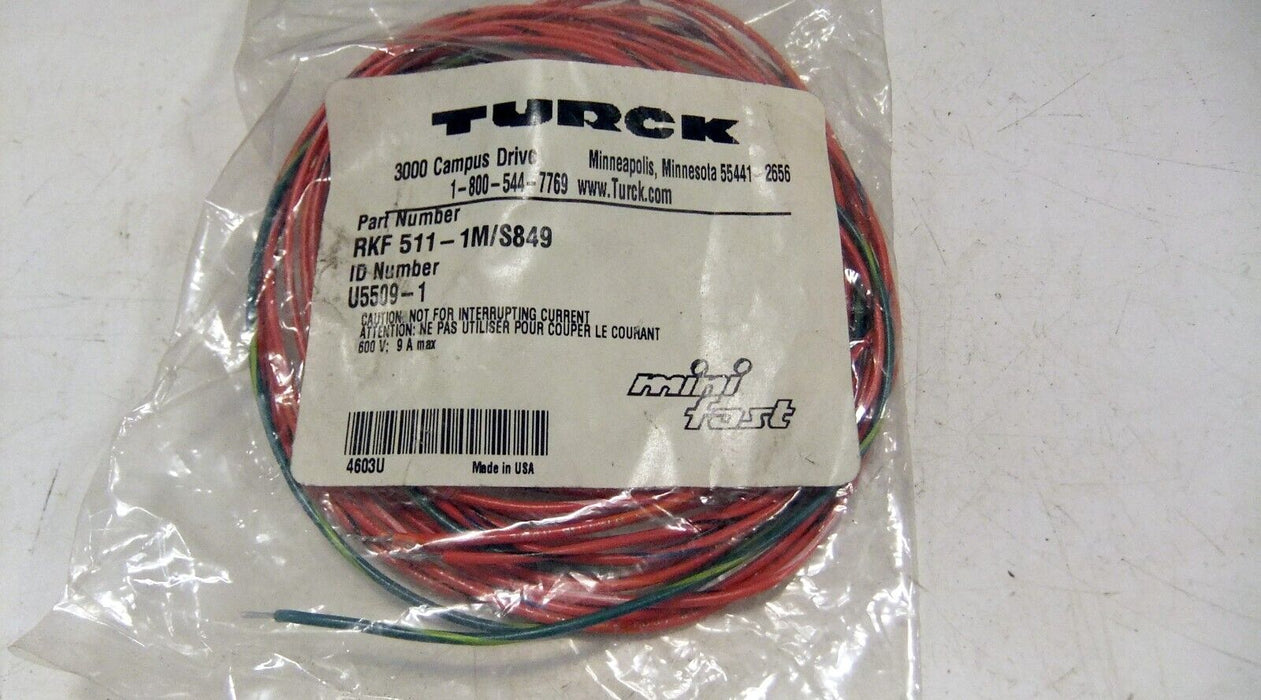 Turck RKF 511-1M/S849 Mini Fast Receptacle