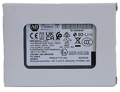 Allen-Bradley 1734-4IOL Ser A FW 2.011 PLC Combination Input/Output Module