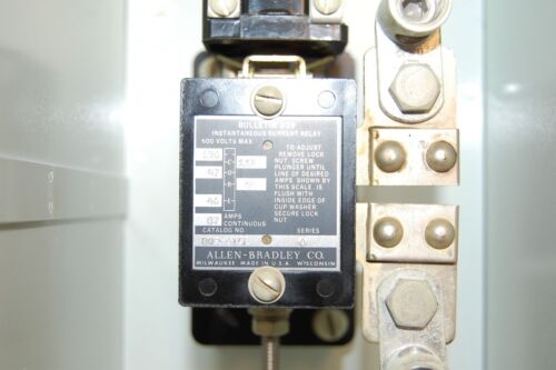 Allen-Bradley CURRENT RELAY W/ ENCLOSURE BOX 809-A15E
