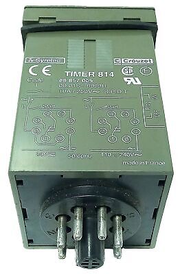 Crouzet 88857005 TIMER 814 250 V AC 10 A 0.01S-9999H PLC Timer Module