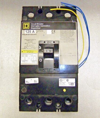 Square D Circuit Breaker 125A KHL3612517DC1616