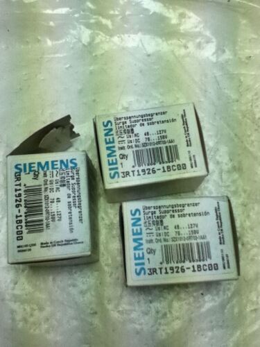 LOT OF 3 Siemens 3RT1926-1BC00 SURGE SUPPRESSORS