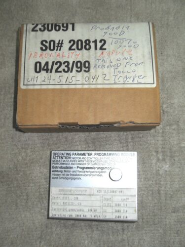 1 INDRAMAT 15/1X0007-001 PERSONALITY MODULE