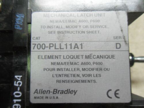1 Allen-Bradley 700-PLL11A1 MECHANICAL LATCH UNIT