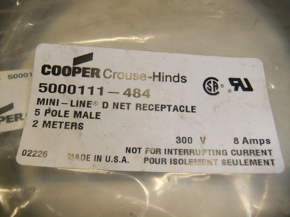 COOPER CROUSE-HINDS 5000111-484 CONNECTOR CABLE