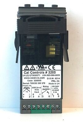 Cal Controls 320000 / 3200 100-240 V 4-Digit LED 1/32 DIN Temperature Controller