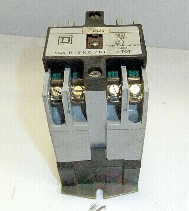 Square D Control Relay 8501XO40LV 480V 8NC