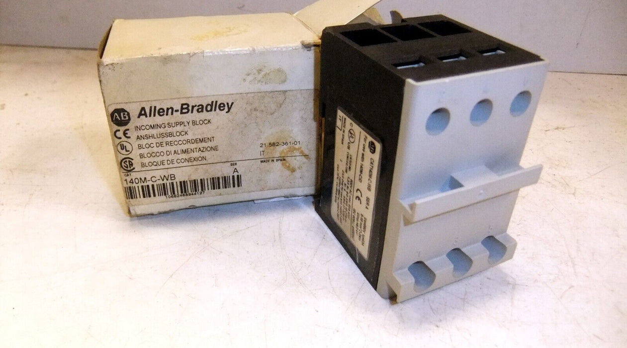 Allen-Bradley Incoming Supply Block 140-M-C-WB