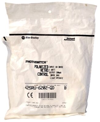 Allen-Bradley 42SRU-6202-QD 10-30V DC Polarized Photoelectric Proximity Sensor