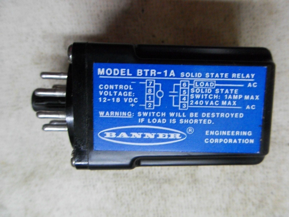 Banner Engineering 16709 Relay Solid State 8 Pin Octal Round Cube BTR-1A