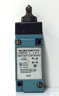Microswitch LSD1A 600 V AC 10 A Heavy Duty Roller Plunger Limit Switch