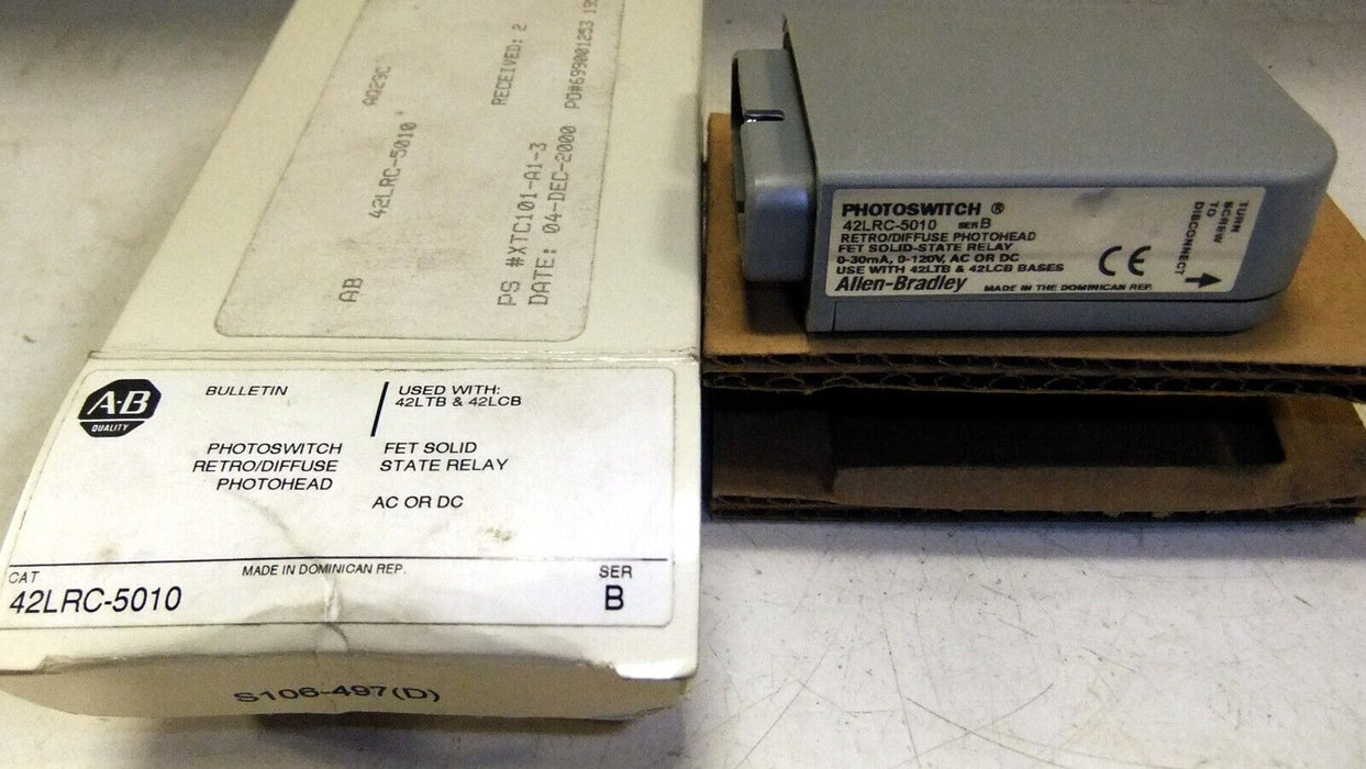 Allen-Bradley 42LRC-5010 120 V AC/DC Solid State Photoelectric Sensor