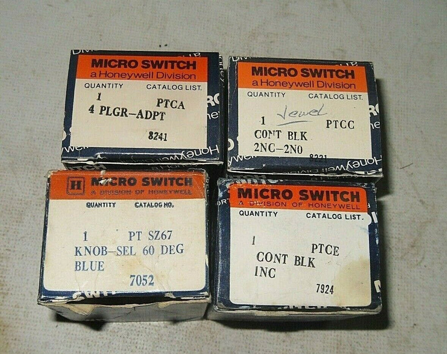 4 Microswitch Misc Accessories Contact Blocks Selector Knob PTCE PTCC