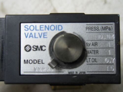 1 SMC VXP2140 SOLENOID VALVE 24VDC 25-150PSI 8.5W