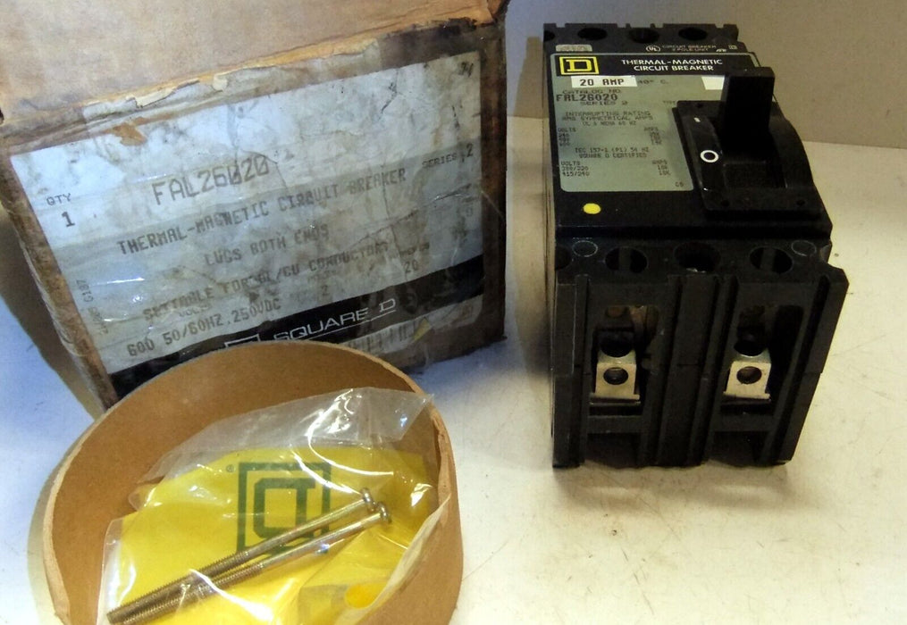 Square D FAL26020 Circuit Breaker 20A 2P