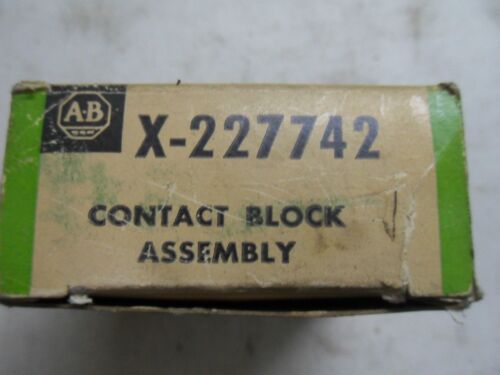 1 Allen-Bradley X-227742 CONTACT BLOCK ASSEMBLY