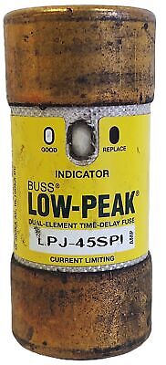 Bussmann LPJ-45SPI 600VAC/300VDC 45A Class J Time-Delay Current-Limiting Fuse
