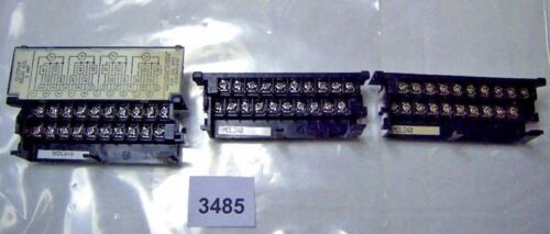 Lot of 3 Fanuc Terminal Blocks w Connectors MDL940