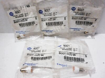 Allen-Bradley 800T-N319R Red LED Panel Indicator Lamp(Old Style Series B