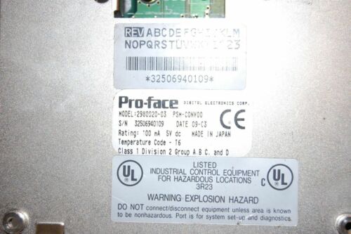 PRO-FACE 2980020-03 PANEL