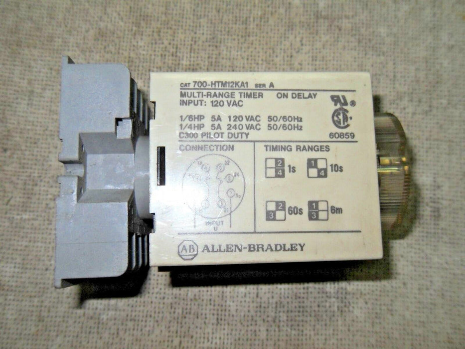Allen-Bradley 700-HTM12KA1 SER A Multi-Range Timer