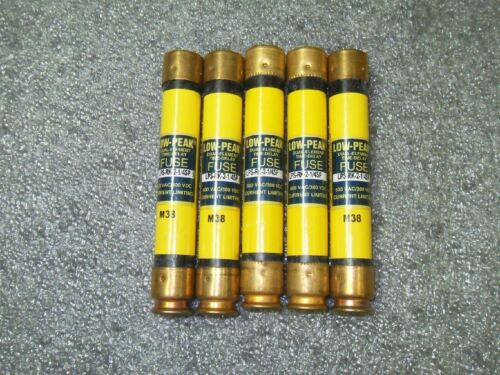 5 Bussmann Low-Peak LPS-RK-2-1/4SP 600VAC Fuses