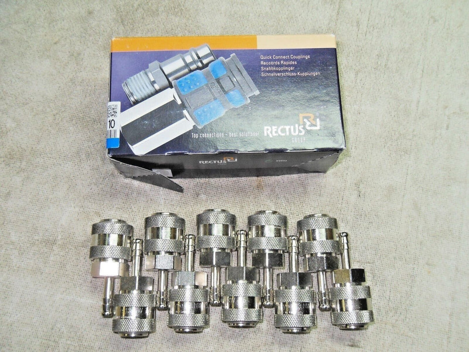 10 SMC Rectus KK13S-07B Quick Connect Couplings