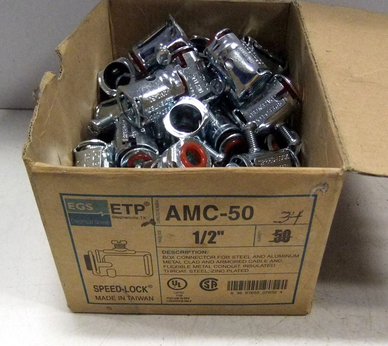 34 EGS AMC-50 1/2IN Steel Box Connector