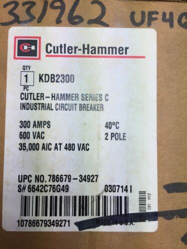 Cutler-Hammer KDB2300 Circuit Breaker