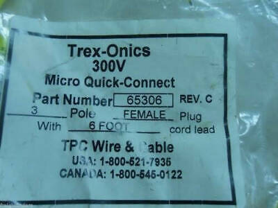 Trex-Onics 65306 Micro Quick-Connect Cable