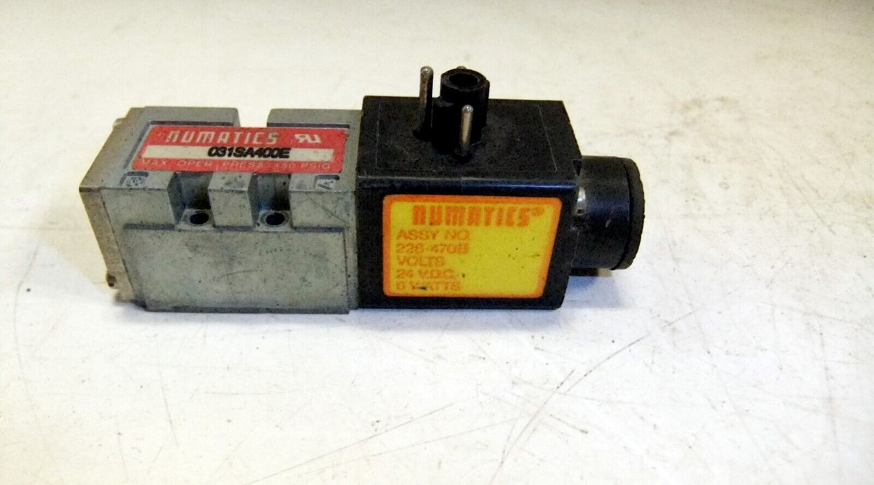 Numatics 031SA400E Valve 24VDC