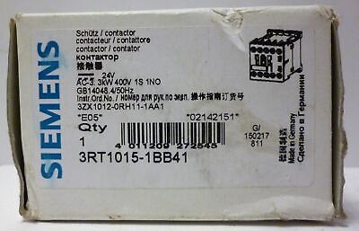 Siemens 3RT1015-1BB41 Contactor