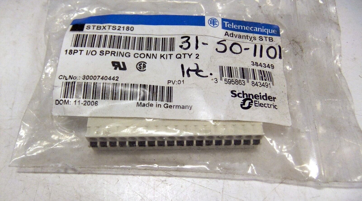 Telemecanique 18 PT I/O Spring Connector Kit STBXTS2180