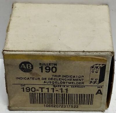 Allen-Bradley 190-T11-11 Contact Block with Trip Indicator