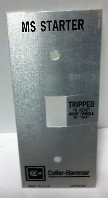 Cutler-Hammer MST01SN Motor Starter Switch and Enclosure