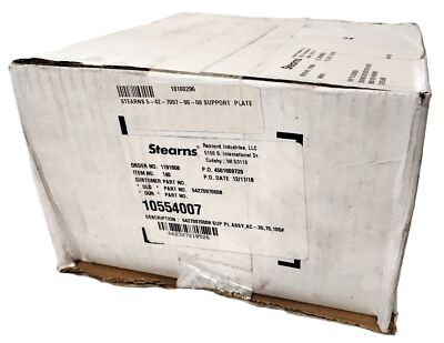 Stearns 5-42-7097-00-08 Size 8 Coil 35/75/105 LB-FT NEMA 2 / 4X AC Support Plate
