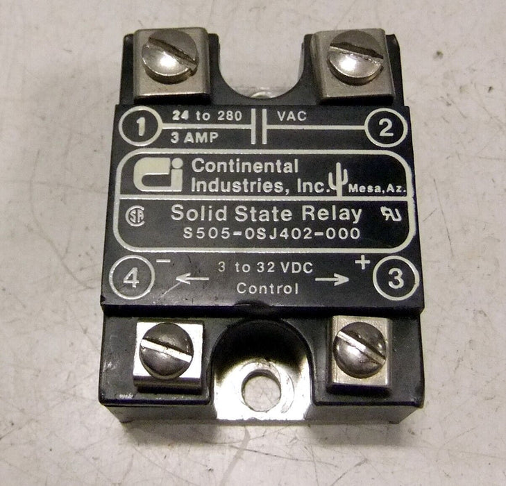 Continental Industries S505-0SJ402-000 Solid State Relay
