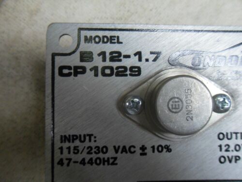 Condor CP1029 Power Supply B12-1.7