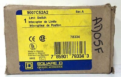 Square D 9007C52A2 600 V AC 10 A Type A Side Rotary Limit Switch