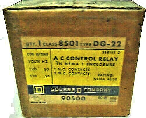 Square D 8501-DG22 Relay 8501DG22