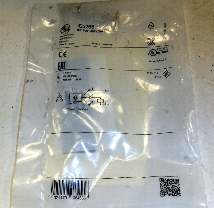 IFM Efector IE5266 IEB3001-BPKG/AS Inductive Sensor