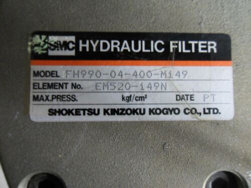 1 SMC FH-990-04-400-M149 HYDRAULIC FILTER