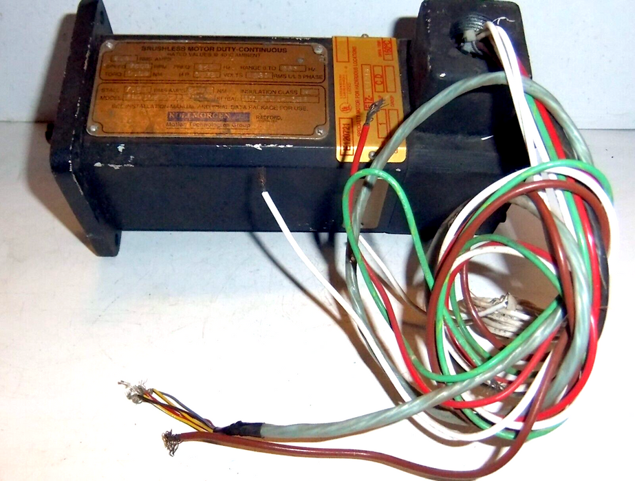 Kollmorgen EB-102-A-11-005 Brushless Servo Motor 7500 RPM