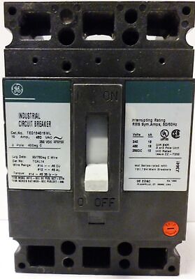 GE TED134015WL Circuit Breaker