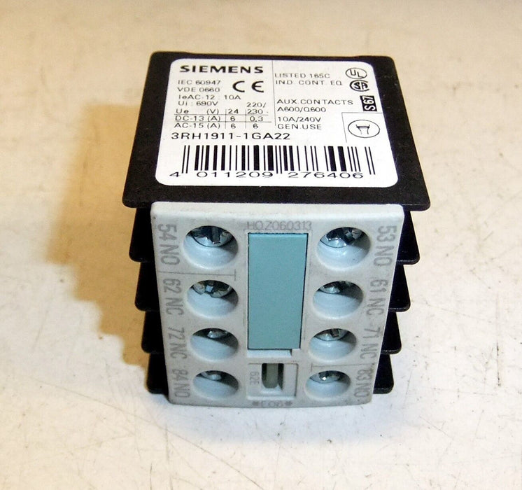 Siemens 3RH1911-1GA22 Contact Block