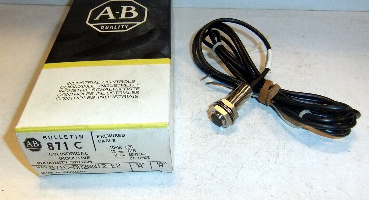 Allen-Bradley 871C-DH2NN12-E2 Cylindrical Inductive Proximity Switch