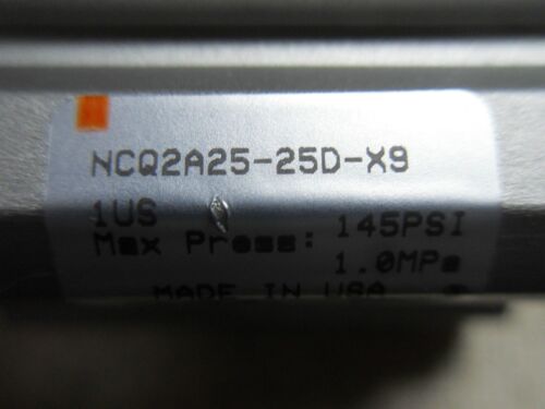 1 SMC NCQ2A25-25D-X91US COMPACT CYLINDER 145 PSI MAX