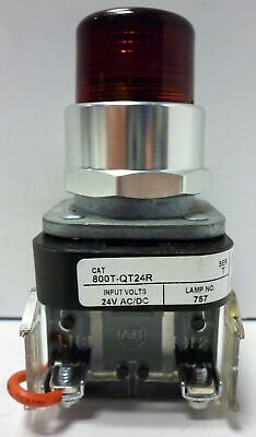 Allen-Bradley 800T-QT24R Red Illuminated Pushbutton