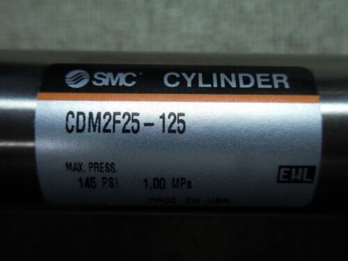1 SMC Cdm2F25-125 Double Acting Cylinder 145 Psi Max